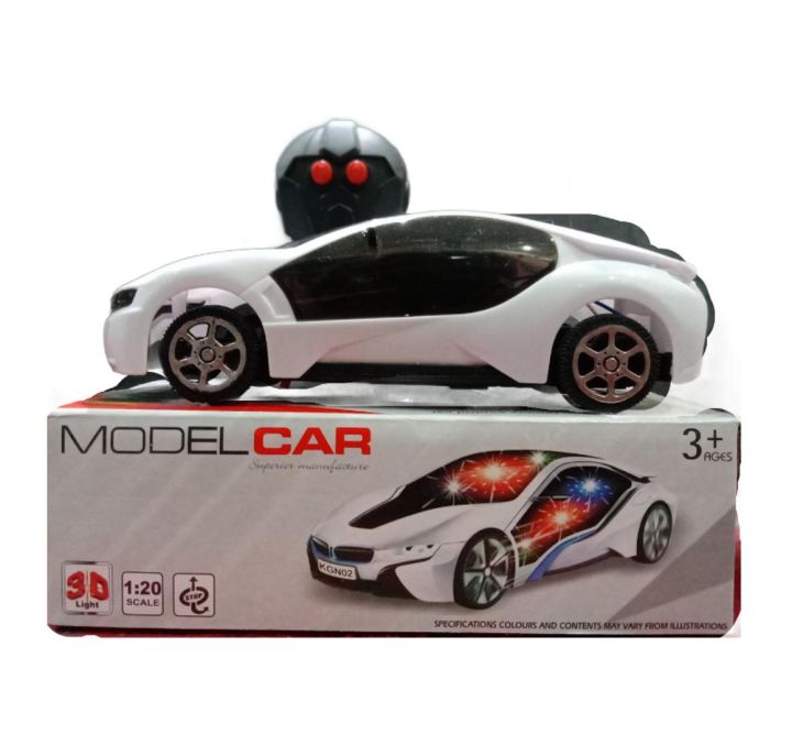 Remote Controlled Fast Modern Car 3D Light for Kids (Multi Colors)
