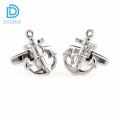 Golden/Silver Anchor Shape Cufflinks for Men - Royal Cuff-links for Men. 