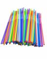 100Pcs -10.3 Inch Disposable Flexible Drinking Straws Plastic Straws-Multicolors. 