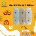 PACK OF 6 Pairs - Male Female Electric 2-Pin Plug & Socket 2Pin Male Female Show. 