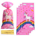 25/50pcs Cute Unicorn Candy Bags Packing Bags Birthday Party Decor Bag For Guest Girl Birthday Supplies Baby Shower. 
