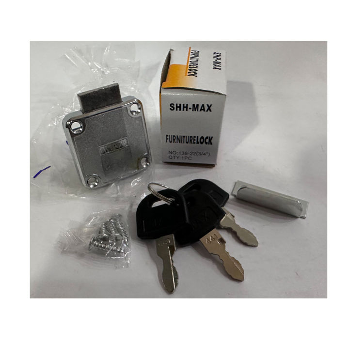 SHH Max Metal Furniture Lock with 3 Keys best for Furniture & Daraz
