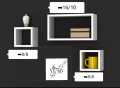 Cube shelves  wall mounted shelves Box shelves intersecting floating shelves Storage shelf Wall decoration shelf Wooden decoration shelf Set of 3. 