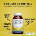 Norcod 500 Cod Liver Oil 500mg For Heart, Brain & Optimal Wellness 60s Softgels. 