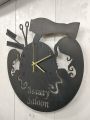 Decor Mahal - Beauty Salon Decor Wooden Wall Clock, 3D Modern Clock, Laser Cut Clock, Wall Clock. 