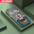 JIUMOO For Iphone 6 Iphone 6s Case Cartoon Cute Gundam Frosted Transparent Back Cover Lens Camera Protect Phone Case Edge Full Cover Casing Hard Cases. 