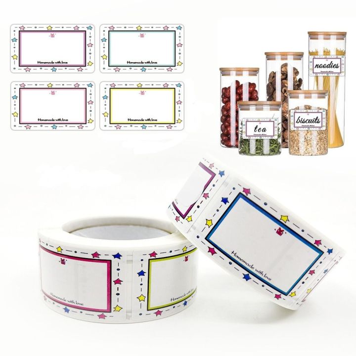 250Pcs/Roll Classification Tags Blank Kitchen Name Label Sticker ...