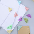 Paper Clip Triangle Corner Clips Kawaii Page Holder File Index Photo Clamp Korean Stationery Office School Desk Organizer. 