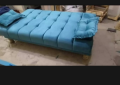 Sofa Combed-wooden sofa cum bed-High Quality sofa cum bed with Two Cushion(Multicolor)customized. 