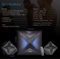 F&D F550X 112W 2.1 Channel Bluetooth Multimedia Speakers with Subwoofer, Remote, USB, SD Card, NFC. 