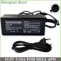 19.5V 3.34A 65W Laptop Power Adapter Charger For Dell PA-12 Inspiron 6000 1420 6400 LA65NS1-00 P/N YD637 PA12 PA-12. 