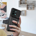 Quiberk for Vivo Y28 4G Phone Case Slide Camera Cover Magnetic Kickstand Hard Shockproof Armor Back Casing. 
