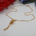 1 Carat Gold Color Pendant Long Chain Necklaces For Women Girl Gift / Gold Chain Pendants For ladies / Zircons locket For Women / Neckless for Female. 
