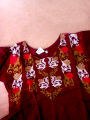 embroidery cotton frock magic design for kids. 