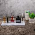 Natural Marble Tray for Bathroom, Vanity, Dresser, Counter or Home Decor, Noble Decorative Tray for Candles, Perfumes, Jewelry, Plants, Jet Black Marble,. 