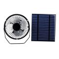 【Newcollectionchoose】---Portable 5V 4" Solar Fan Solar Powered Panel Cooling Ventilation USB Fan Outdoor. 