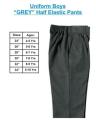 Half Elastic Grey Pant 30 Inch 7-8 Years Boys. 