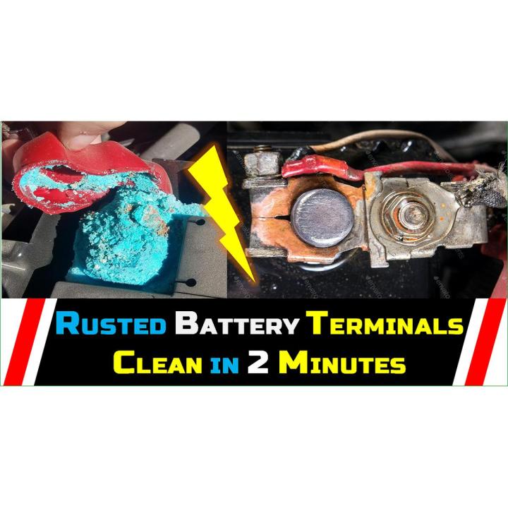 Battery Terminals connectors - Rust Cleaner- Battery Care- Rust Remover-Zang Remover-Car Care-Car Rust Cleaner-Rust Remover Powder- car care kits