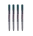 Weiyahui four-color gel pen multi-color integrated student note-taking brush pen, color handbook pen, black pen module pen. 
