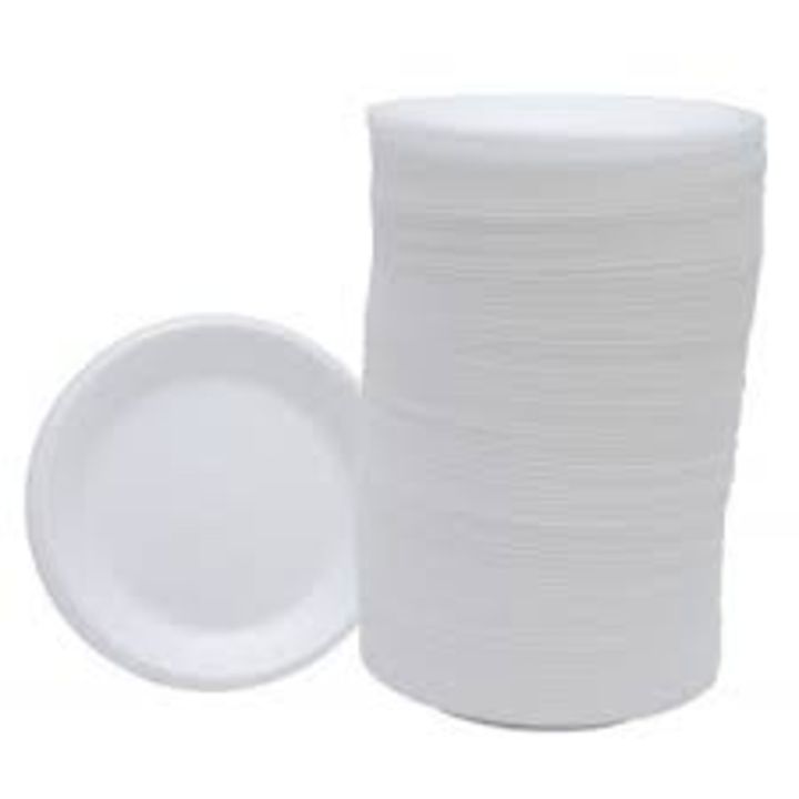 Disposable%20Foam%20Plates%20Pack%20of%20100%20pcs%20Medium-White%20-%20Image%203