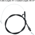 Control Cable Galvanized Steel Wire Rope Lawn Mower Throttle Cable for , -, , , Yard Man Yard Machines Lawn Mowers. 