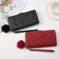 Jannah Beam Long Purse Lady Women's Multi-slot Zip Purse Woman Wallet Dompet Life 15P3. 