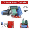 DC 12 Volt 5A PWM Motor Speed Controller Adjustable Drive Module 1.8V 3V 5V 6V 12V 15V for Switch LED Dimmer DC mini Pedestal Fan Dimmer. 