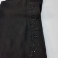Stoler scarf black stoller scarf hijab chifdon Black stole. 