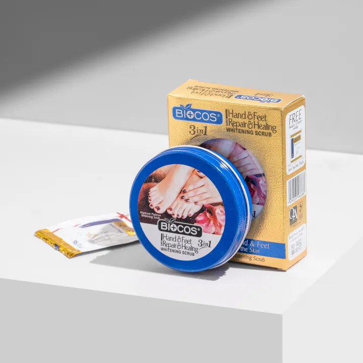 Biocos%20Hand%20&%20Feet%20Scrub%20with%20Vitamin%20E,%20Olive%20Oil%20&%20Jojoba%20Oil%20%E2%80%93%20Deeply%20Hydrates,%20Removes%20Dry%20Skin,%20Treats%20Cracked%20Heels,%20Exfoliates%20&%20Moisturizes%20for%20Smooth,%20Healthy%20Hands%20&%20Feet%2030mg%20-%20Image%202