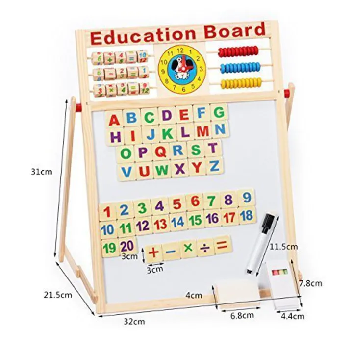 Educational%20Learning%20Multipurpose%20Double-Sided%20Magnetic%20Wooden%20Writing,%20Drawing%20Board%20(Whiteboard%20+%20Blackboard)%20with%20Abacus,%20Mathematical%20Calculations%20&%20English%20Alphabets%20-%20Image%202