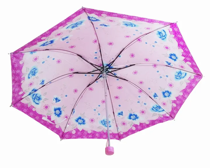 Folding%20Umbrella%20For%20Boys%20Girls%20Kids%20Women%20Man%20with%20beautiful%20Pink%20Small%20Portable%20Vinyl%20Sun%20Sunny%20Umbrella%20-%20Image%205