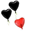 Golden Heart 3 Foil Balloons Pack For Birthday - Anniversary Decoration - Party Decoration. 