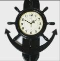 Ship Anchor Steering pendulum Style Wall Clock. 