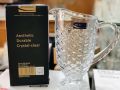 DELISOGA Glassware 1.85 Liter Water Jug - Pitcher- High Borosilicate Glass. 