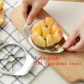 Apple Slicer, Thickened Apple Corer Cutter 8-Blade Sharp Full Stainless Steel Apple Fruit Corer and Divider, Large, Suitable for Apples Up to 4 Inches  سیب کے سلائس کرنے والا Apple cutter. 