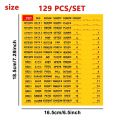 129 Pcs Solar labels Weatherproof Circuit Breaker Labels Convenient Yellow Electrical Panel Labels Conspicuous Identification Self Adhesive Fuse Box Stickers Office. 
