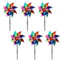 Decorative Bird Windmills Colorful Bird Windmills Reflective Wind Turbines for Orchard Yard Balcony Decoration 6 Pcs Bird Deterrent. 