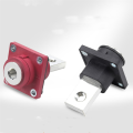 200A Square Terminal M8 M6 Thread Busbar Type Terminal Through-Wall Copper Terminal (Black). 