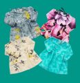 pack of 4 premium quality frock for baby girls newly born to 3 years(random design and color).. 