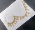 Bridal Nose Ring Nath with Chain. 