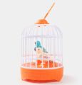 Voice Control Bird Cage Toy – Talking & Singing Electric Mini Parrot with Light & Sound | Hand Sensor Chirping Bird Toy for Kids | Realistic Electronic Birdcage. 