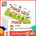 HelloWorld Punch Cards Incentive Boy Girl Student Name Tags Reward Cards Kids Toy. 