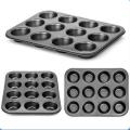 12 Cupcake Muffin Baking Tray Non-Stick Mould. 