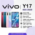 Imported Original Vivo Y17 Mobile | 100% INSPECTED | 8GB RAM | 256GB ROM(STORAGE) | Fingerprint | 5000mAh Battery | Dual Sim PTA Approved | BEST FOR ADULT AND KIDS BOTH | Android 9 | Just Like New Condition | With Box, Fast Charger, Cable & FREE Handsfree. 