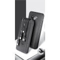 Alpha X-200 10000mAh Power Bank With Phone Holder, LED Display And 2x Torch Lights. 