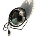 5W 5V Solar Panel ed Fan, Mini Portable Ventilation Cooling Fan 4-Inch USB Portable Fan for Camping Yacht Dog House. 