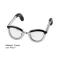 Carat Glasses Ring Compact Mini Eyeglasses Finger Band. 