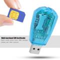 Mobile Phone Card Reader USB Copy Backup Reader With CD for QQ/ICQ/MSM/PC Computer. 