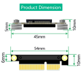 M.2 NVME Key M to PCI Express X4 Extension Cable Expansion Board Supports 2230 2242 2260 2280 M2 NVME SSD Replacement. 