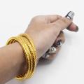 golden pellated 4 pcs jali zigzag bangles. 